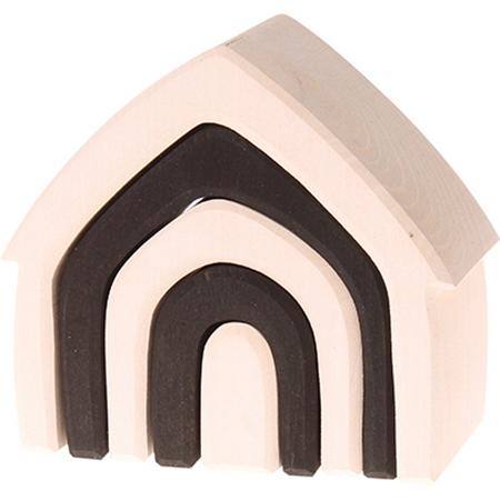 Grimms houten huisje Monochrome